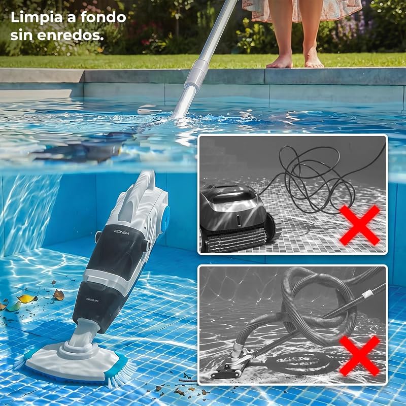 Rockstar Pooldroid 3000 Aspirador Manual de Piscina Sem Fios