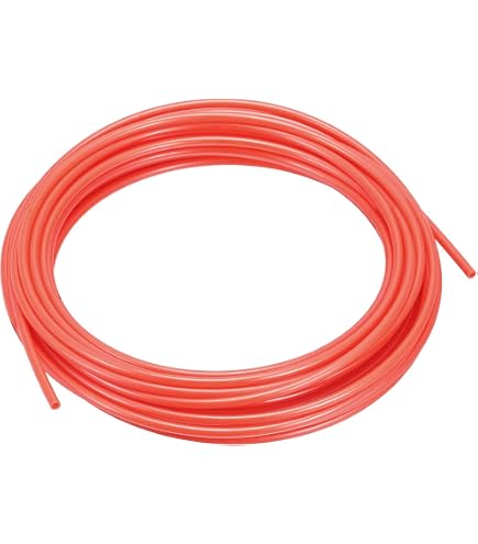 Tubo Flessibile In Nylon PA6 Per Aria E Acqua, 10 Metri, Diametro 4x6 Mm, Resistente A Pressione E Temperatura, Nero