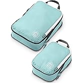 Compression Packing Cubes Set for Travel - Lightweight, Durable Clothes Organizer for Carry-On Luggage and Suitcases by TRIPPED Travel Gear