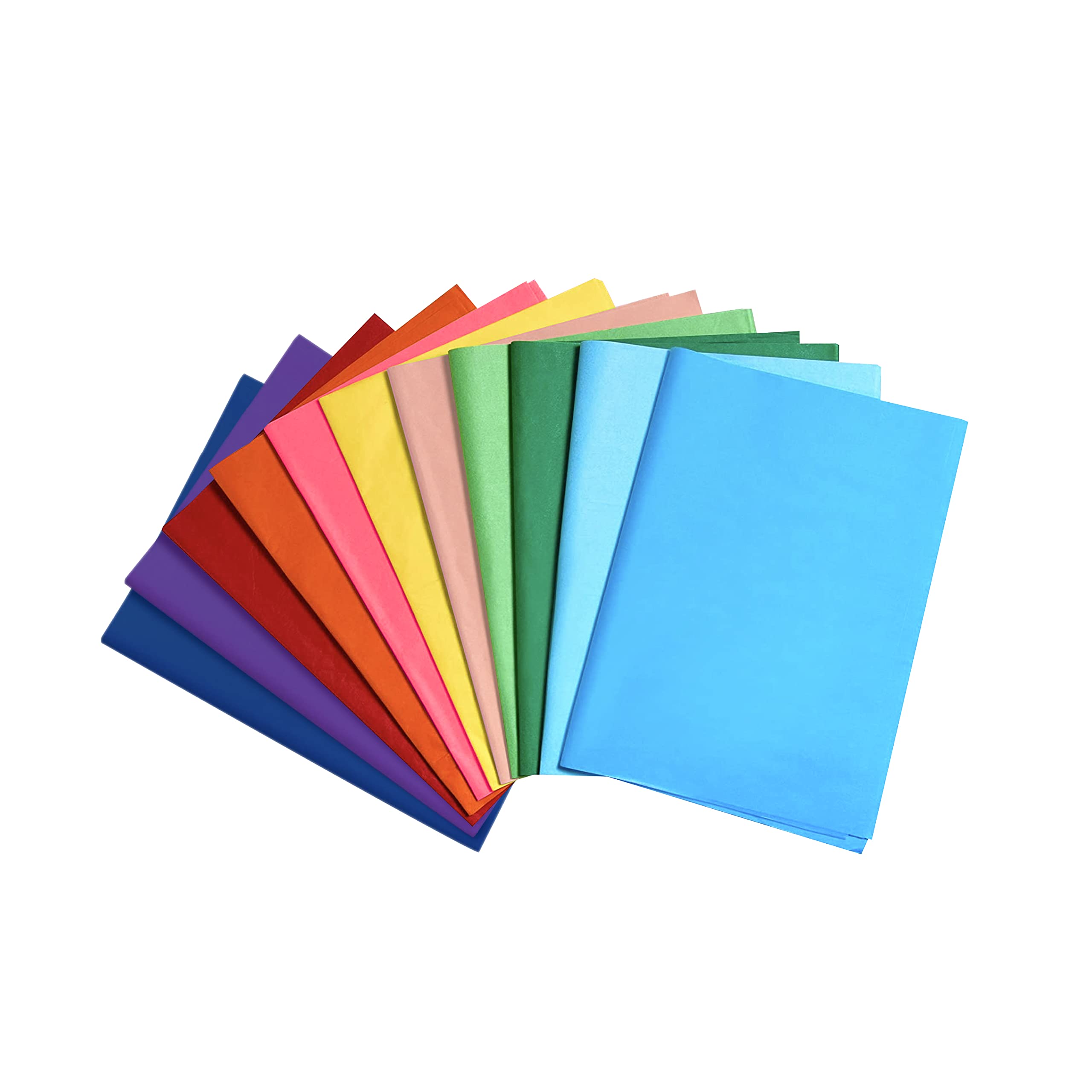 MERRIMEN Mixed Colour Tissue Paper Sheets – 20 × 30 Inch Acid-Free, Biodegradable Wrapping Paper for Gift Wrapping, Floristry, Arts & Crafts – A1 Size, Pack of 110