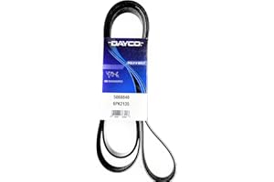 Dayco 5060840 Serpentine 6-Rib Belt with Overall Length of 84 Inches , Black