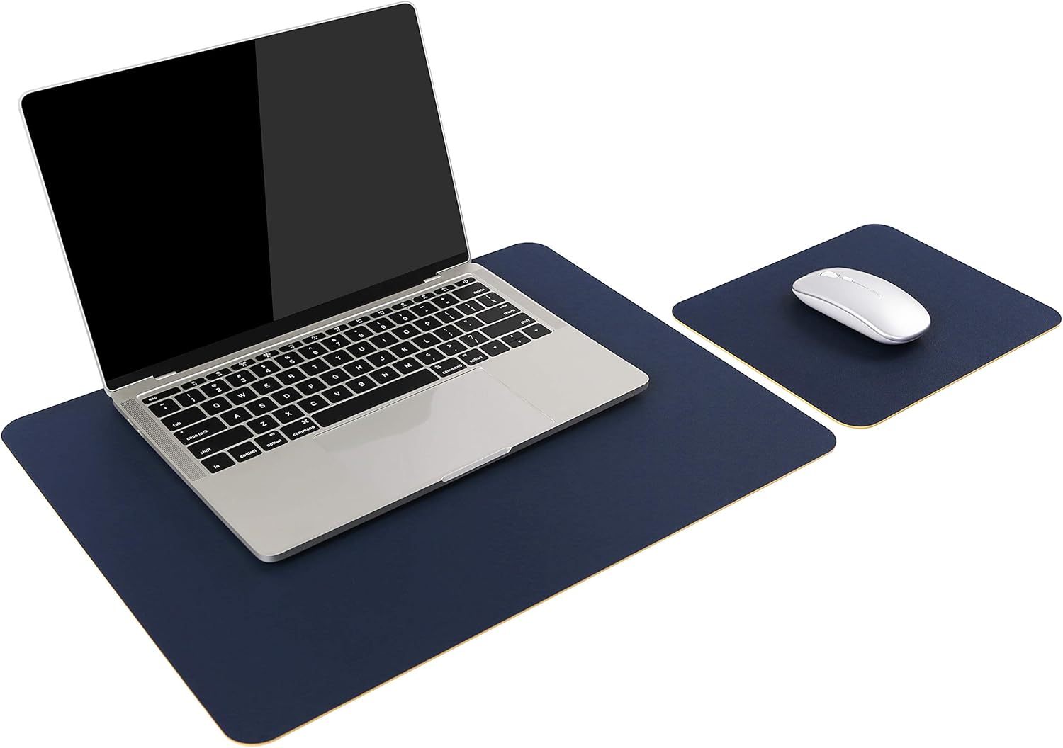 YSAGi Mouse Mat, 2 Pack Mouse Pad PU Leather Laptop Mat, 1 Computer