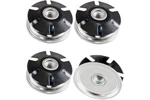 S-D-S FURNITURE Threaded Inserts for 1-1/2 inch (OD) Round Tubing 1/4-20 Thread 4 Pack Metal Tubing Threaded Star Threaded Round Adapter Thread Inserts for Metal Super-Deals-Shop