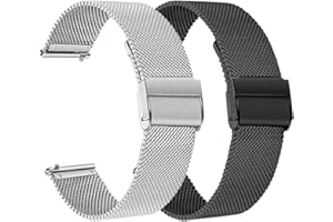 FitTurn Wrist Strap Compatible for TOOBUR,TEMINICE,Konitee,Faweio,Gydom IDW13 Smart Watch Band, Replacement Metal WristBand for IDW13 Smartwatch Stainless Steel Bracelet Adjustable Loop