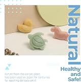 myHomeBody Konjac Sponge 3pc Unicorn Duck Sea Turtle Natural Bath Sponges view 3