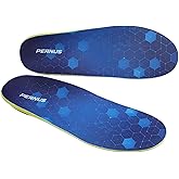 240+lbs Plantar Fasciitis Relief Insoles Men, Comfort PORON Shoe Inserts for Women, Heavy Duty High Arch Support Inserts for Pain Relief Absorb Shock (Black, S (Men 6.5-7.5 | Women 8.5-9.5)-260mm)