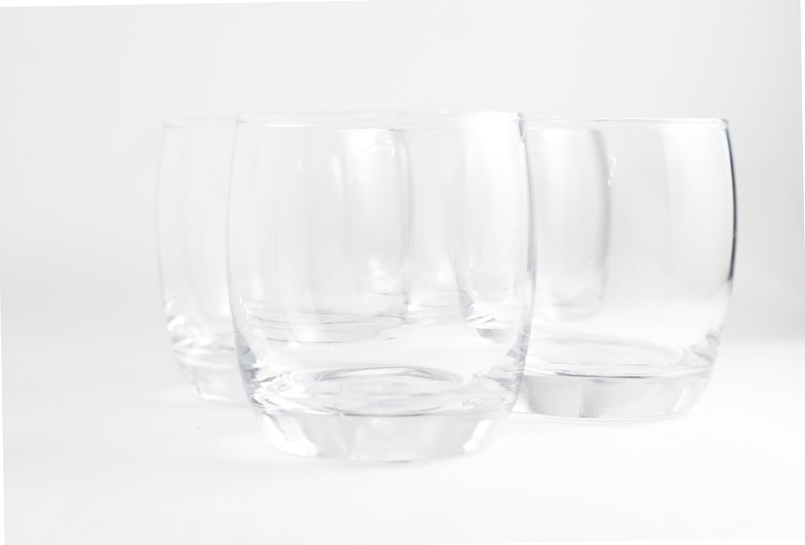 Consol Glasgow Glassware 8 pc set of 11oz Tumbler Whiskey Drinking Glasses (8, Tumbler)