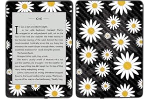 MIGHTY SKINS MightySkins Carbon Fiber Skin for Amazon Kindle Paperwhite 2018 (Waterproof Model) - Blue Petals | Protective, Durable Textured Carbon Fiber Finish | Easy to Apply, Remove| Made in The USA