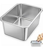 Pet Supplies : Lonepetu 2 Gallons Large Dog Water Bowl, Stainless Steel  Metal Dog Bowls, Large Capacity Pet Food Bowl Water Dish for Indoor and  Outdoor Universal for Medium Dogs 12.6''8.7''5.9'' :