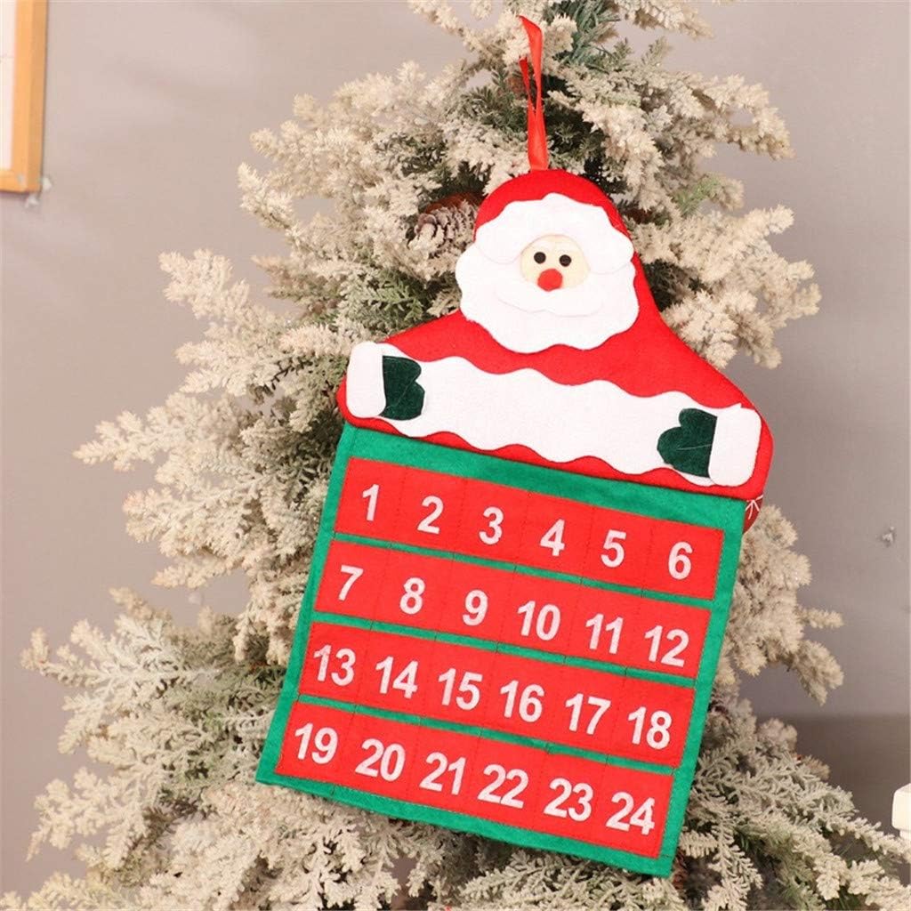 ToDIDAF Weihnachtsdeko Weihnachtskalender Adventskalender
