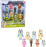 Akedo Bluey Family Friends 8 Figure Pack 6-8cm Bluey Bingo Bandit Chilli Coco view 3