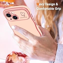 Hython for iPhone 15 Plus Case Cute Curly Wave