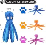Acehome Squeaky Octopus Dog Toy No Stuffing Crinkle 32cm Medium Large view 2