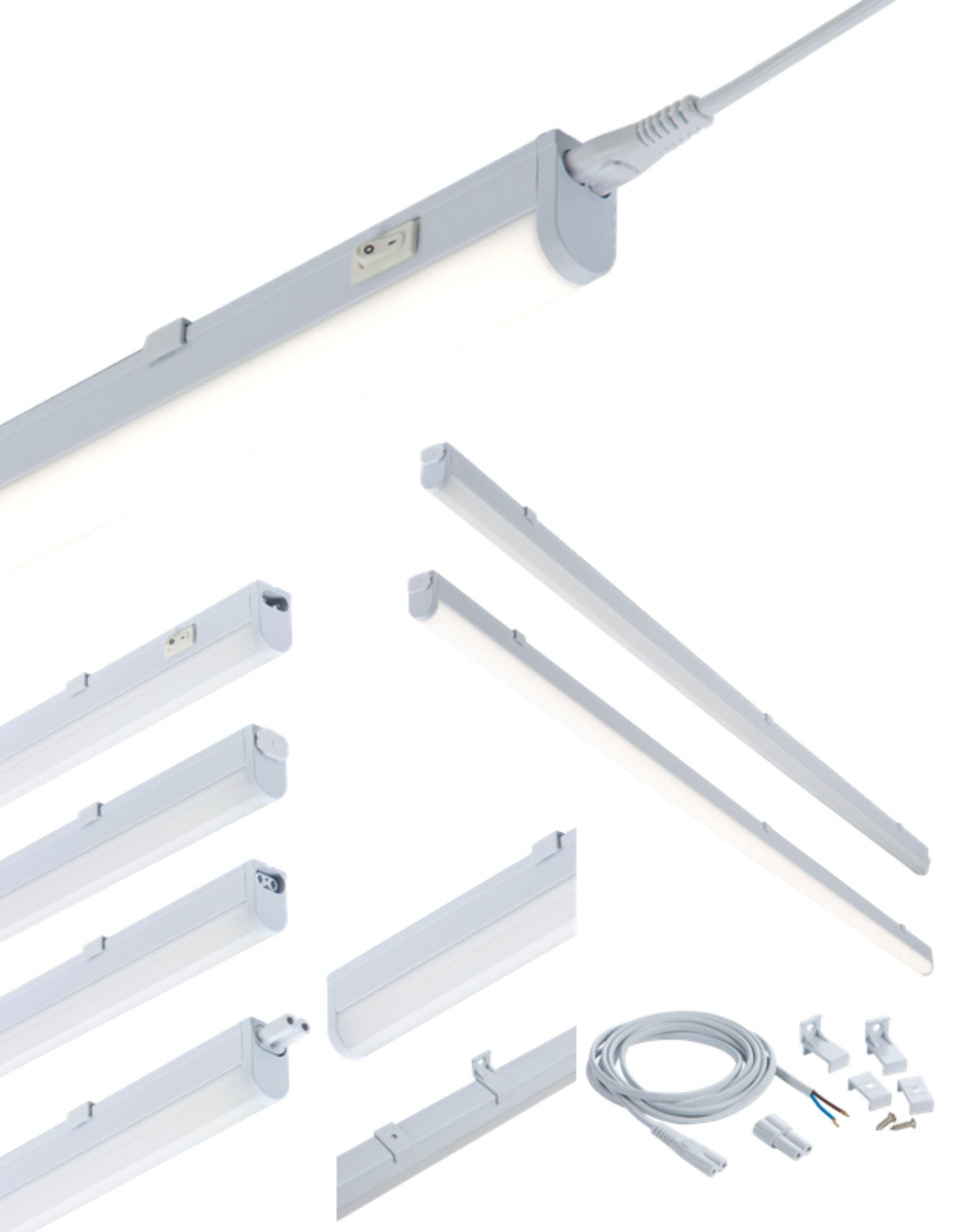 Knightsbridge LED 230V 13W Linkable Under Cabinet Striplight 838mm - 4000K Cool White, 2m Lead and Fixings