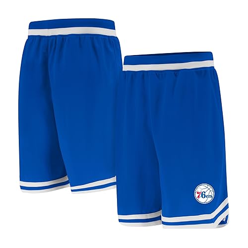 Ultra Game NBA Men's Active Knit 8" Basketball Training Shorts, Philadelphia 76ers, Team Color, Medium