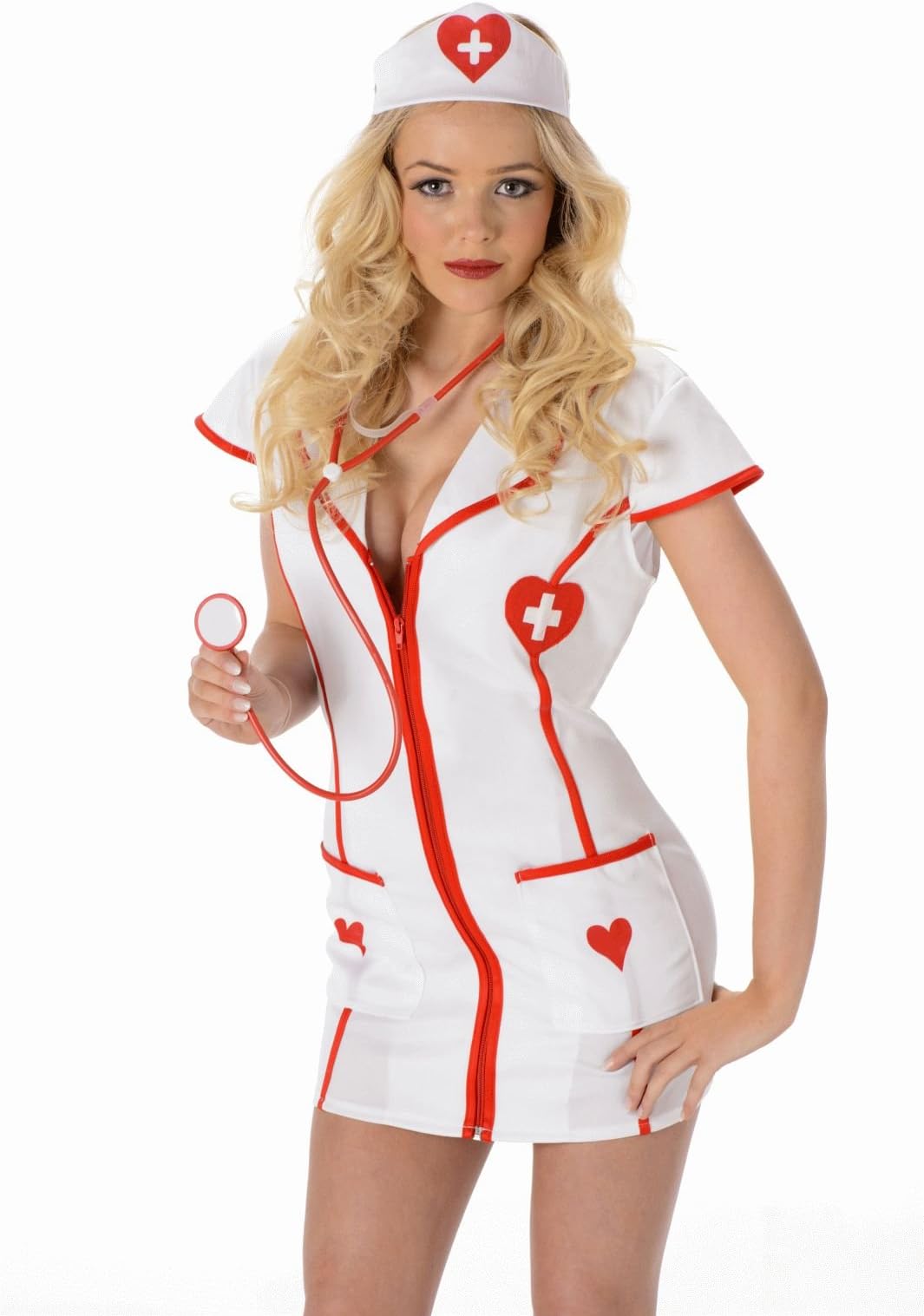 Karnival Sexy Nurse Uniform Ladies Fancy Dress Costume - Large UK 16-18 (European 44-46)