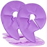 Arctic Flex Breast Ice Packs - Hot & Cold Therapy, Surgery Recovery Supplies - Heating & Cooling Gel Pad for Breastfeeding, Engorgement, Mastitis Relief, Sore Nipples, Lactation (Purple)