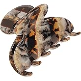 France Luxe Small Hair Clip for Women, Couture Claw Clip, Lasco Brown, Strong Grip, Lightweight Comfort, Damage-Free French Design, Ideal for Half-Up Style
