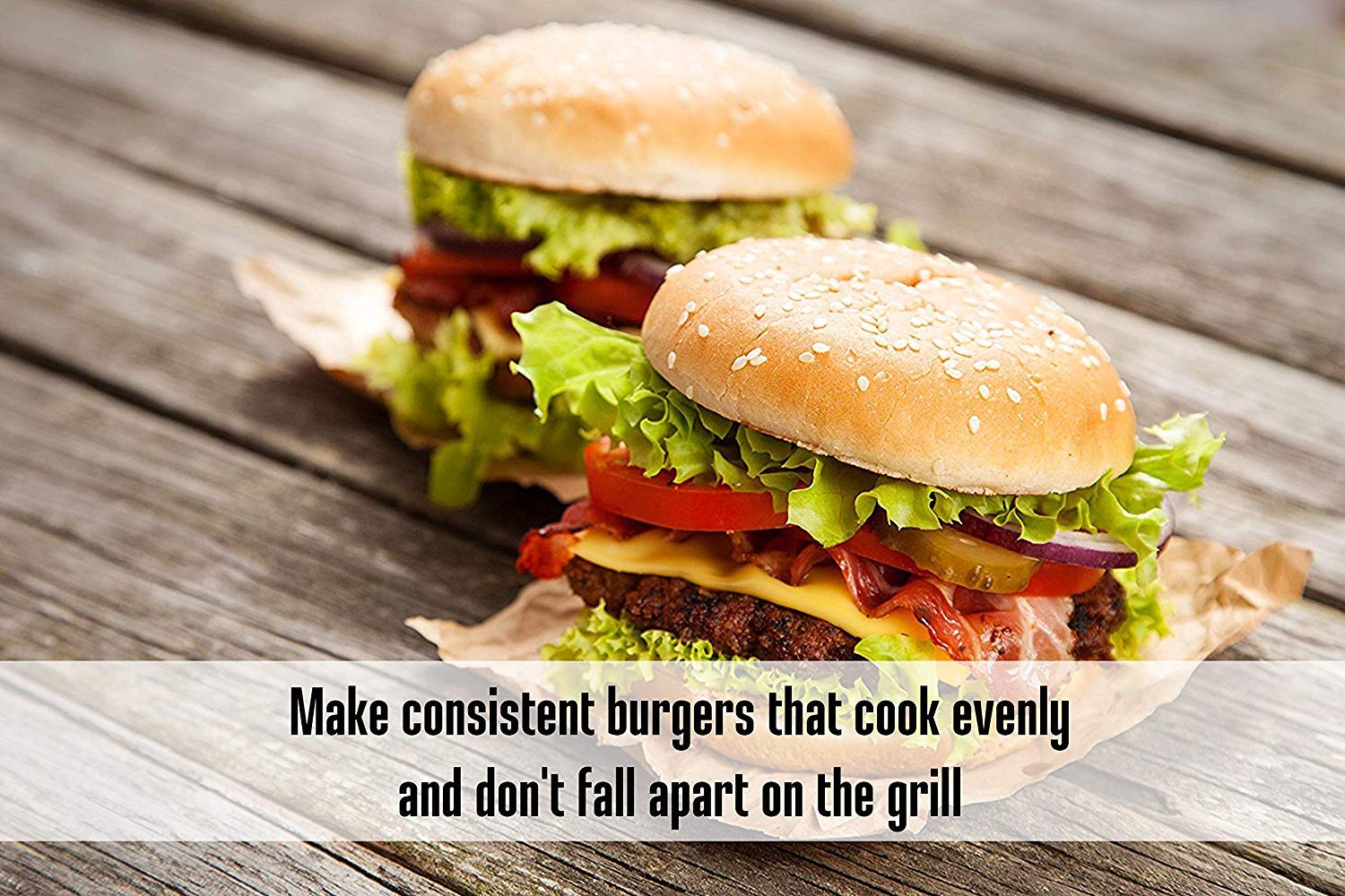 Weston Burger Press, Makes 4 1/2" Diameter Patties for Hamburger, Crab