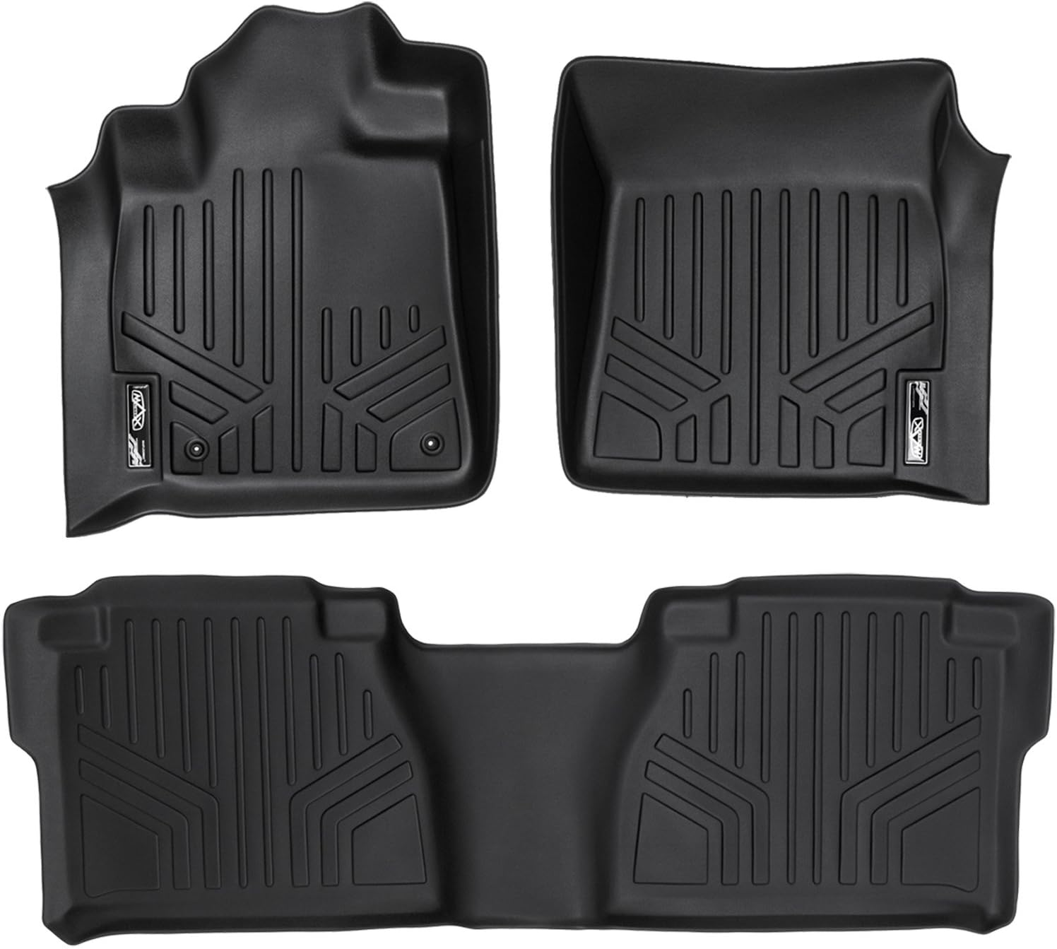 Maxliner Maxfloormat Tappetini Auto Per Toyota Highlander Non Hybrid (2008-2013) – Set Completo 3 File, Colore Nero