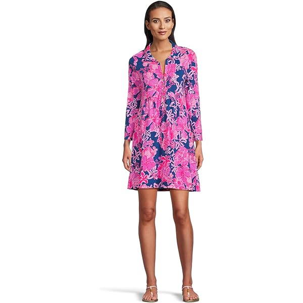 Lilly Pulitzer Women's Alyna Long Sleeve Dress, True Navy Soiree Eyelet at  Amazon Women's Clothing store