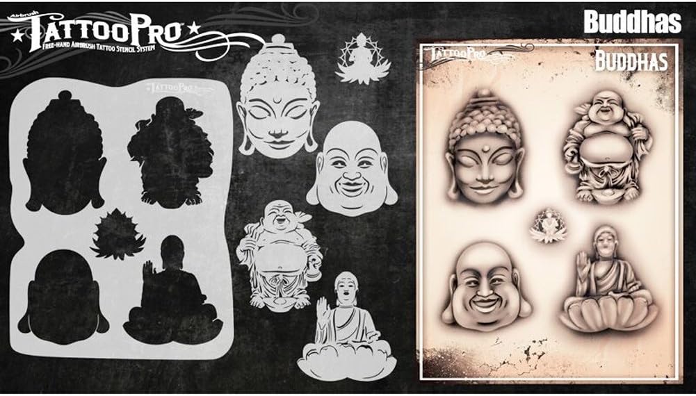 Tattoo Pro Stencils Series 5 - Buddahs