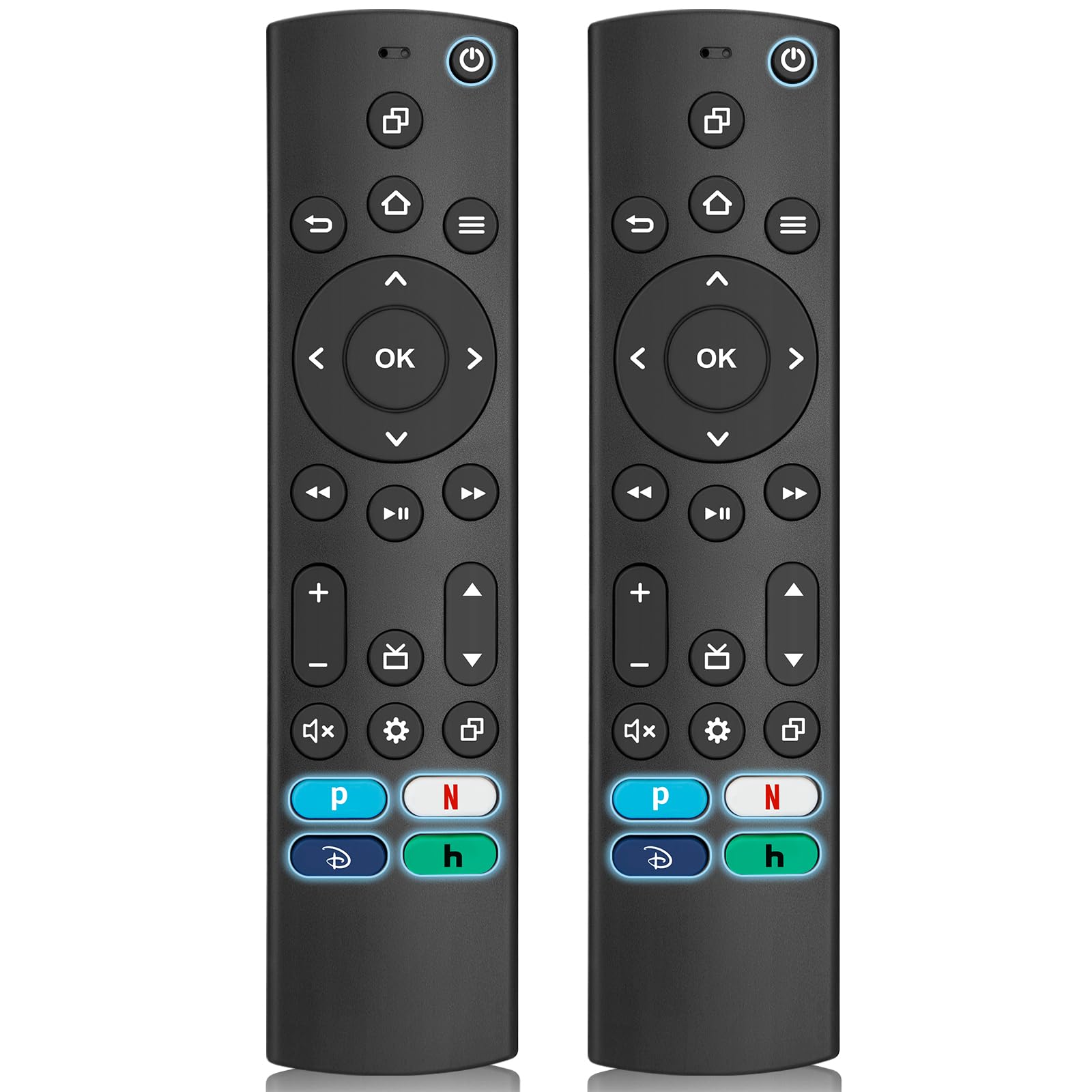 Photo 1 of (Pack of 2) Universal Remote Control for Insignia/Toshiba/Samsung/TCL/Vizio/Pioneer/Roku Smart TVs Remote Replacement, Compatible with Voice Smart TV