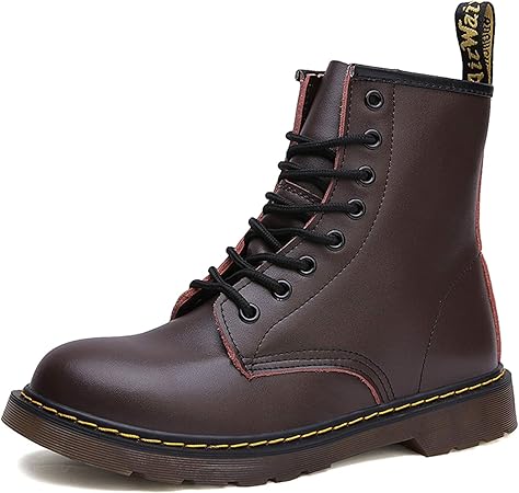 Amazon Nanfengマーチンブーツ メンズ レディース バイク ブーツ オートバイ靴 ーズ カジュアルシューズ ワークブーツ 男女兼用 8ホール アウトドア ブーツ 23cm ブラウン ブーツ 車 バイク