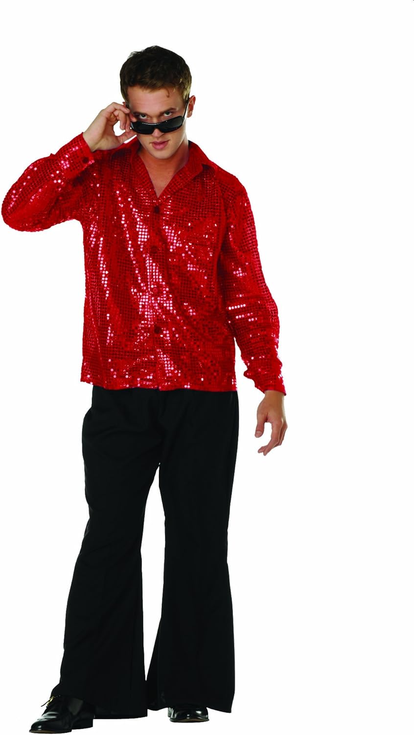 RG Costumes Mens Disco Inferno Shirt Clothing