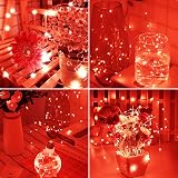 cshare Valentines Lights 50 LED 5m Battery Fairy String Red IP65 Waterproof view 6