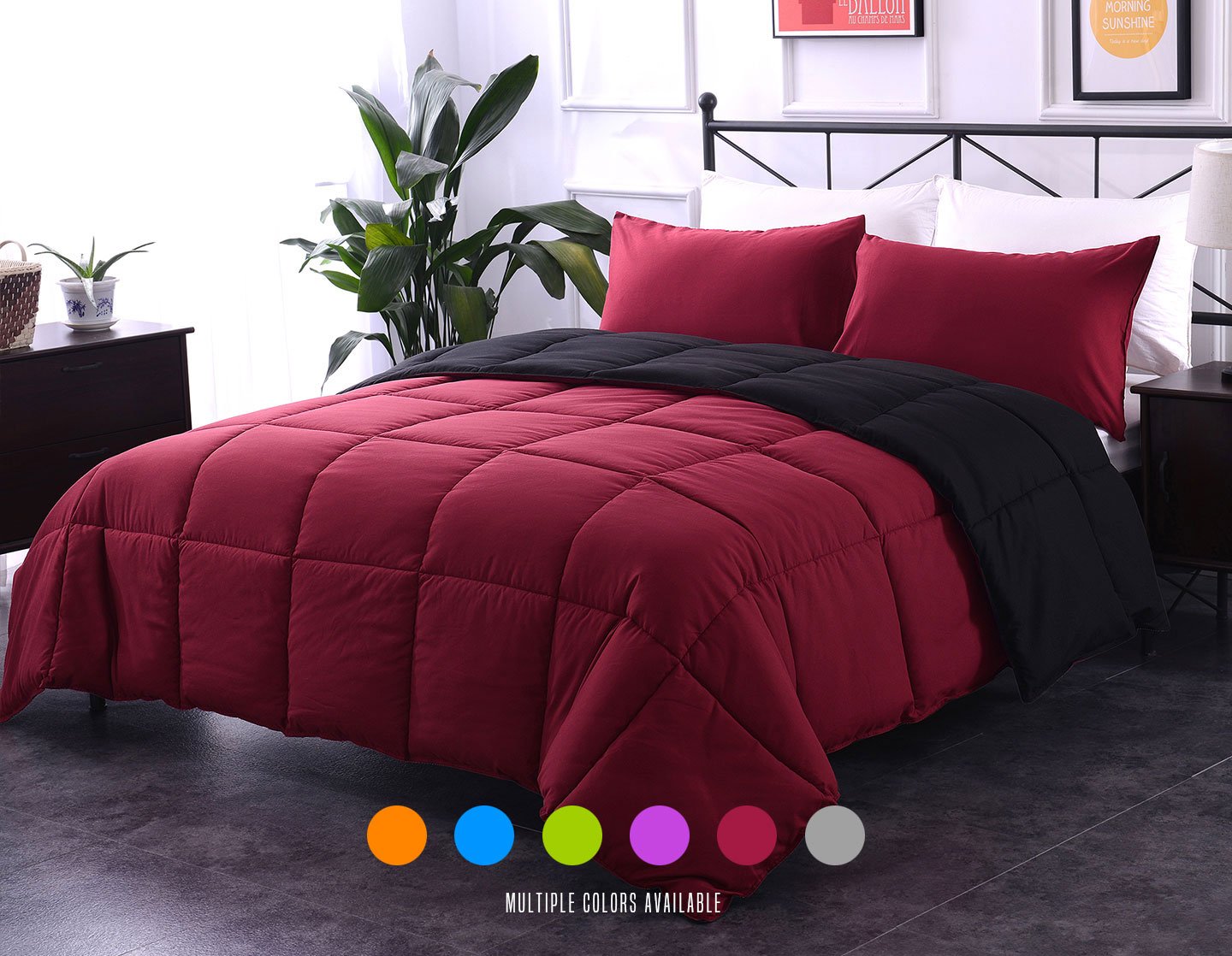Burgundy Bedding Sets Cheap Sale – Ease Bedding with Style