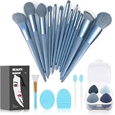Koccido Makeup Brushes 22 Pcs Makeup Kit,Foundation Brush Eyeshadow Brush Make up Brushes Set (Blue, 22 Piece Set Large)