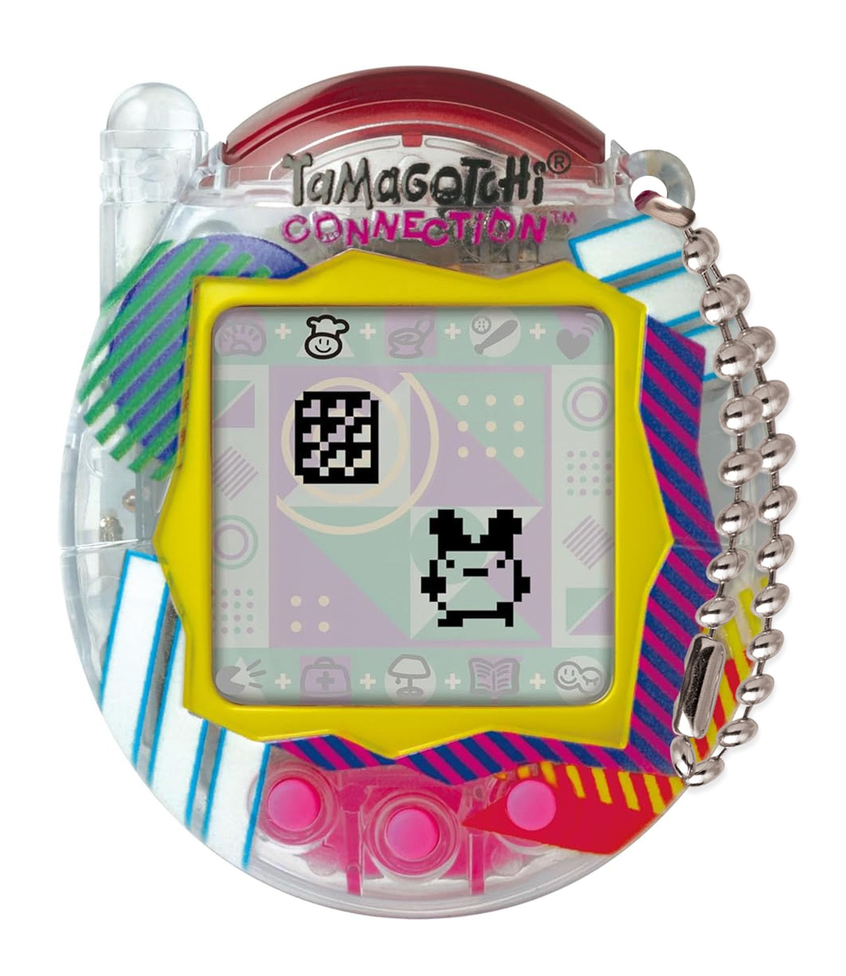 Tamagotchi Connection Digital Pet Clear Retro Shell | Tamagotchi Virtual Pet Electronic Toy With Infra-Red Connection For Shared Fun | Kids Toys For Girls And Boys Are Great Japanese Gifts