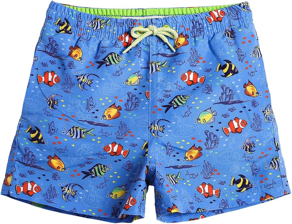 Lilax Jungen Badehose - Schnelltrocknende Badeshorts Mit Coolen Prints