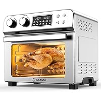 MOOSOO 10-in-1 Air Fryer Toaster Oven, 24 Quart/6 Slices Large Air Fryer Oven, Convection Oven Airfryer with Rotisserie…