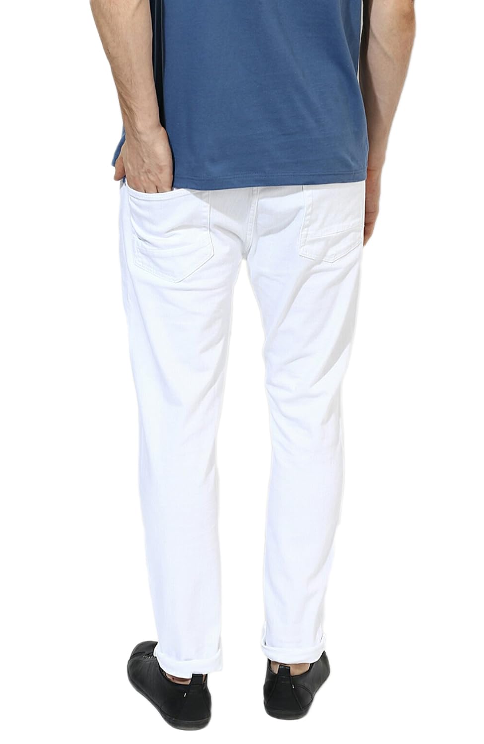 lawson copperstone fashionable denim white slim fit jeans for mens