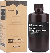 ELEGOO 8K Standard Photopolymer Resin 405nm UV Curing Space Grey 1000G view 6