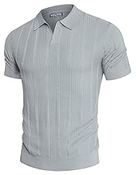 PJ PAUL JONES Mens Knit Polo Shirts Textured Golf