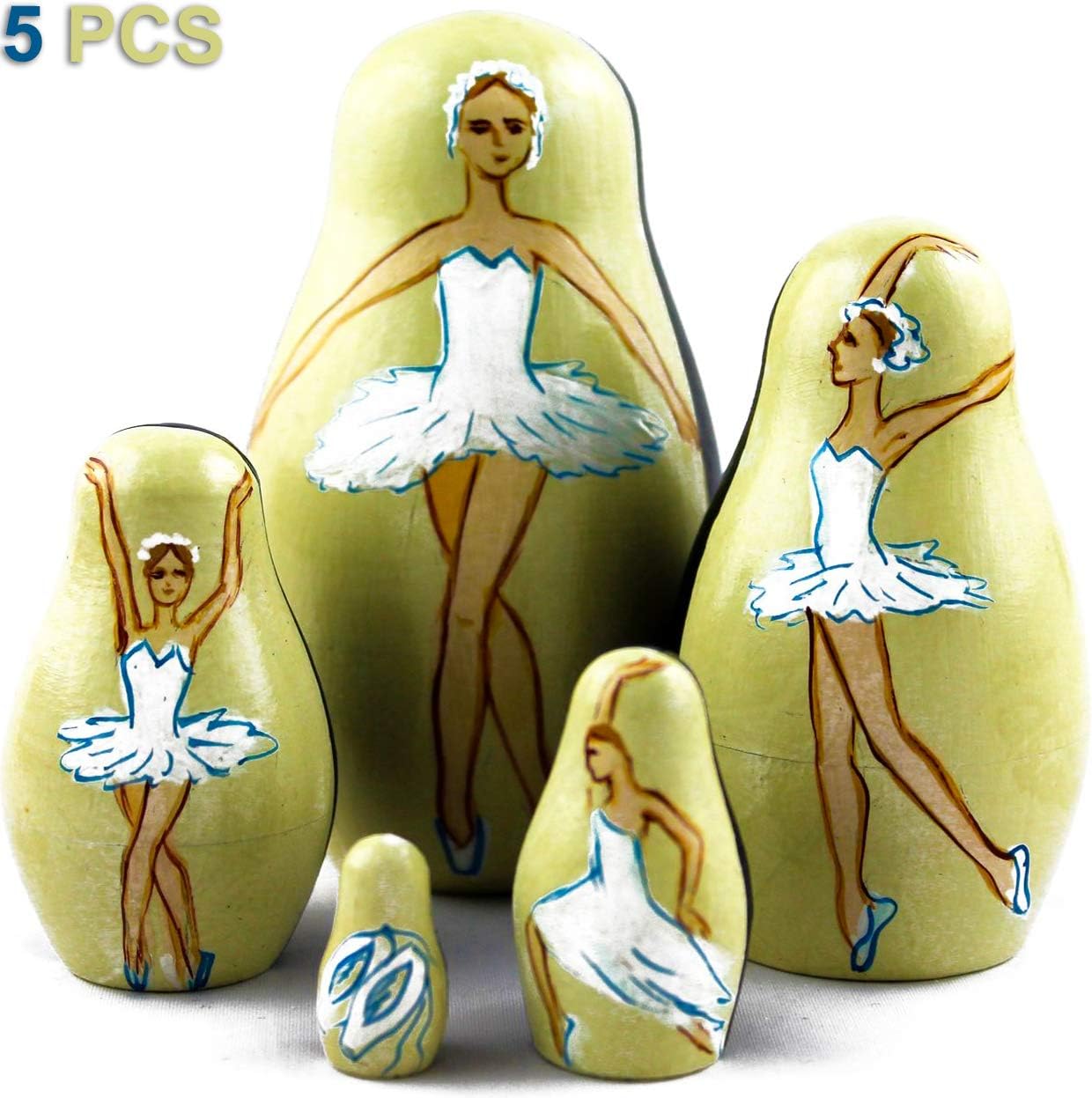 MATRYOSHKA&HANDICRAFT Russian Nesting Dolls Ballerinas Set