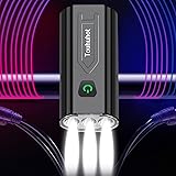 2021 Newest 7000 Lumens Super Bright 3LED Bike Lights Front and Back,Powerful USB Rechargeable Bicycle Headlight-9 Modes Runt