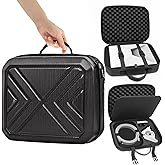 Focxoio Starlink Mini Case Protective Storage Bag for Starlink Mini Accessories,Waterproof Design with Shockproof Protection,Lightweight for Travel and Camping (Black)