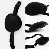 AWAVM Eye Patch 2Pcs Adjustable Medical Patch for Left or Right Eye Black view 5