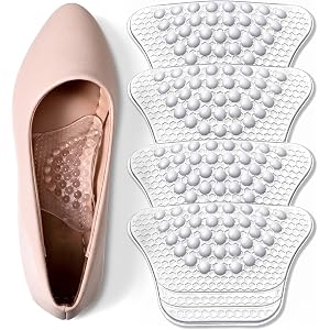 Arch Support Inserts for Women, Clear Gel Heel Pads with High Arch Support | Flats Sandals High Heels, Trim-to-Size Adhesive