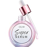 Olay Super Serum - Niacinamide, Vitamin C & E, Collagen Peptide, AHA - 5-in-1 Skin Care Benefits for Face - Healthy Glow, Brightening, Hydrating, Smoothing, Firming, Evens Tone, Anti-Aging, 1.0 Oz