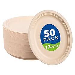 hooray mida 100% Compostable 12 Inch Oval Paper