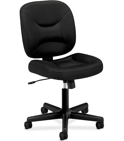 Amazon.com: Black Armless Fabric Task Office Chair : Home & Kitchen