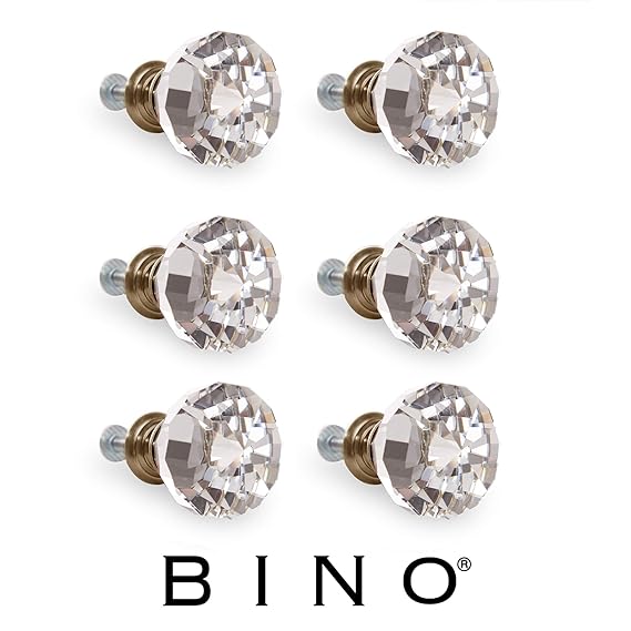 Bino 6 Pack Crystal Drawer Knobs Bronze 32mm 1 25 Diameter Dresser Knobs For Dresser Drawers Crystal Knobs And Pulls Handles Hardware Tools Home Improvement Femsa Com