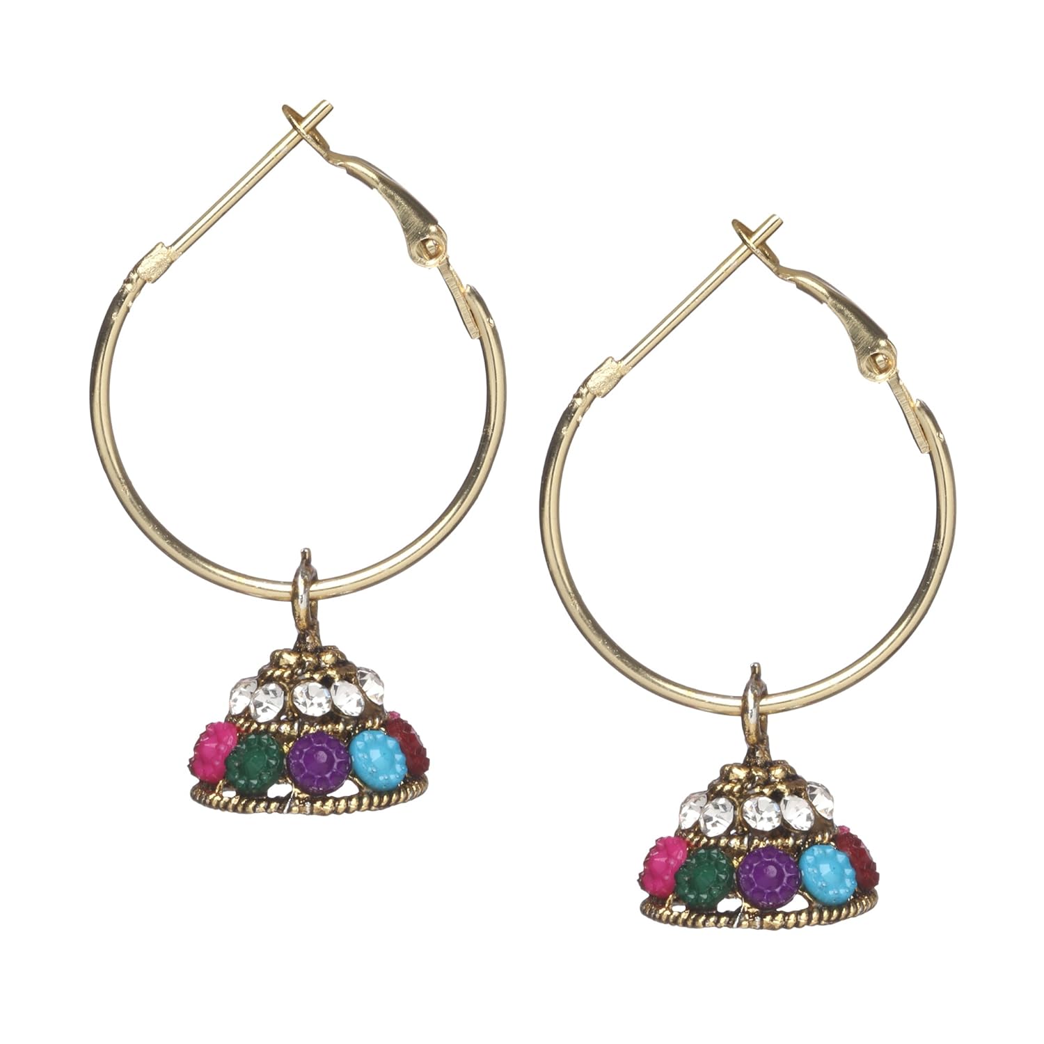 multi colored stylish fancy and party wear earrings for girls and women by shop max