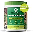 Amazing Grass Greens Blend Superfood: Super Greens Powder Smoothie Mix with Spirulina, Chlorella, Beet Root Powder, Digestive
