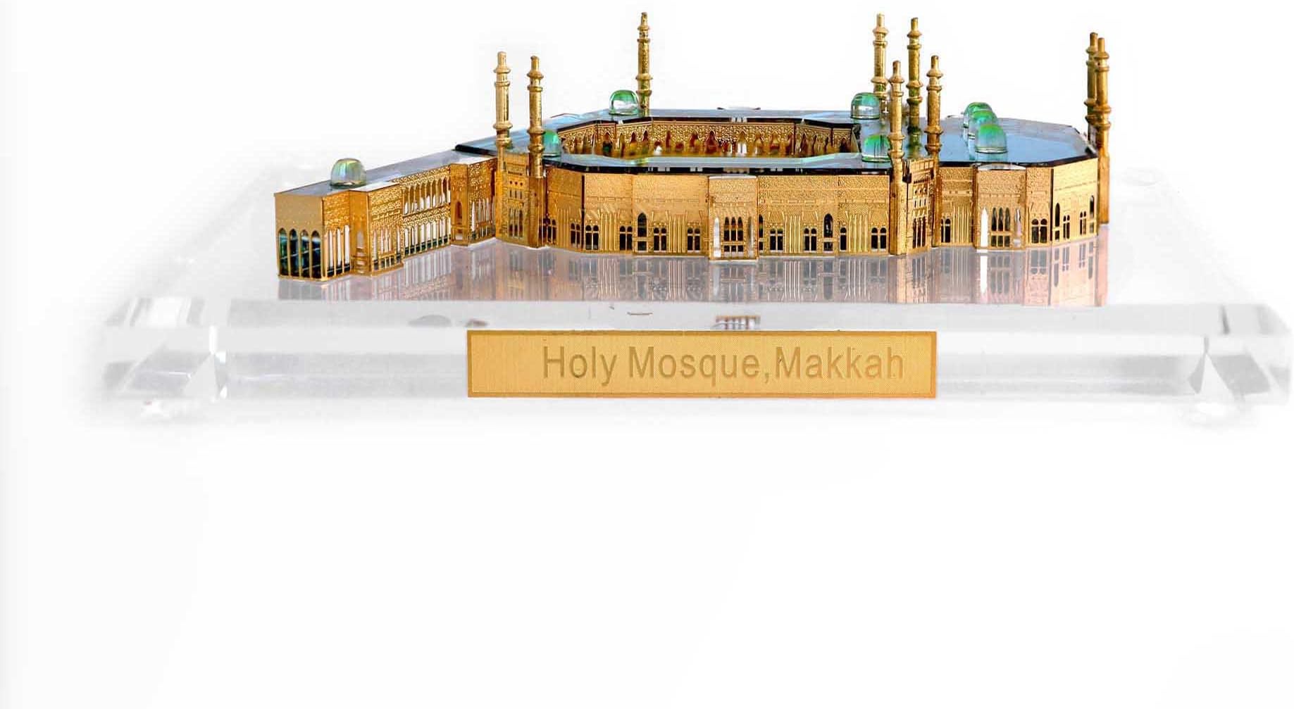 Kolambas Holy Mosque, Makkah Crystal Showpiece Home Decorative Souvenir/Corporate Gift
